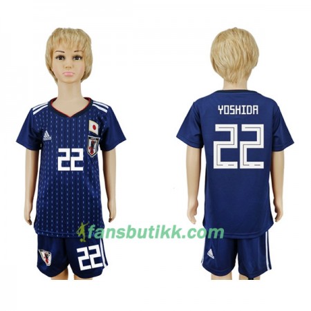 Fotball-VM 2018 Japan drakt Yoshida 22 Barn Hjemmetrøye